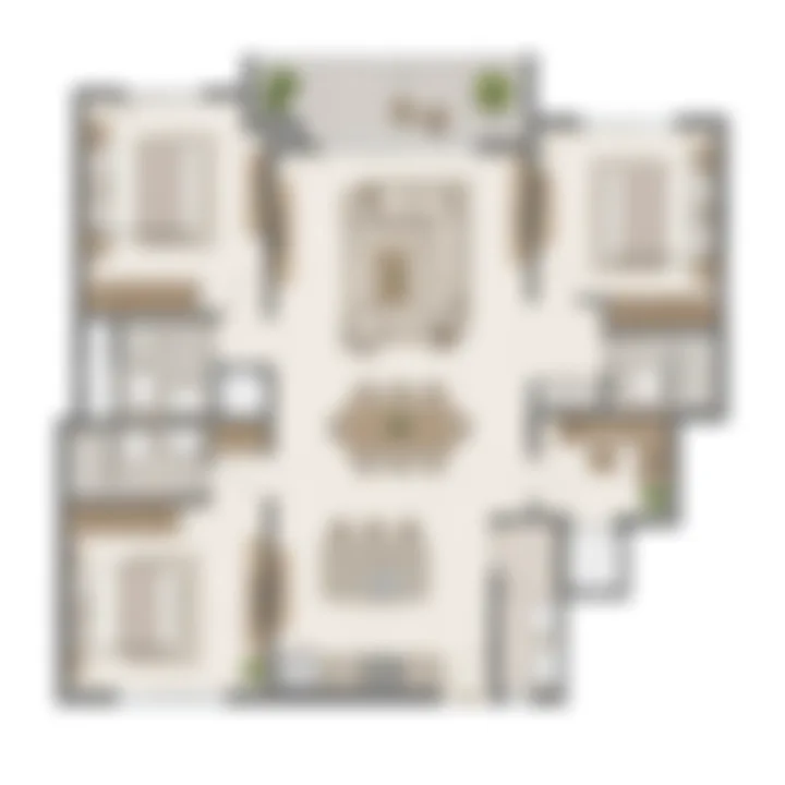 Purva Grand Hills 3.5 BHK floor plan at 1,940 to 2,100 sq ft Purva Grand Hills 3.5 BHK floor plan at 1,940 to 2,100 sq ft